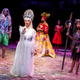 Norm Lewis as Agwe, Lea Salonga as Erzulie, Alex Newell as Asaka, Hailey Kilgore as Ti Moune and Tamyra Gray as Pape Ge in Once on This Island
